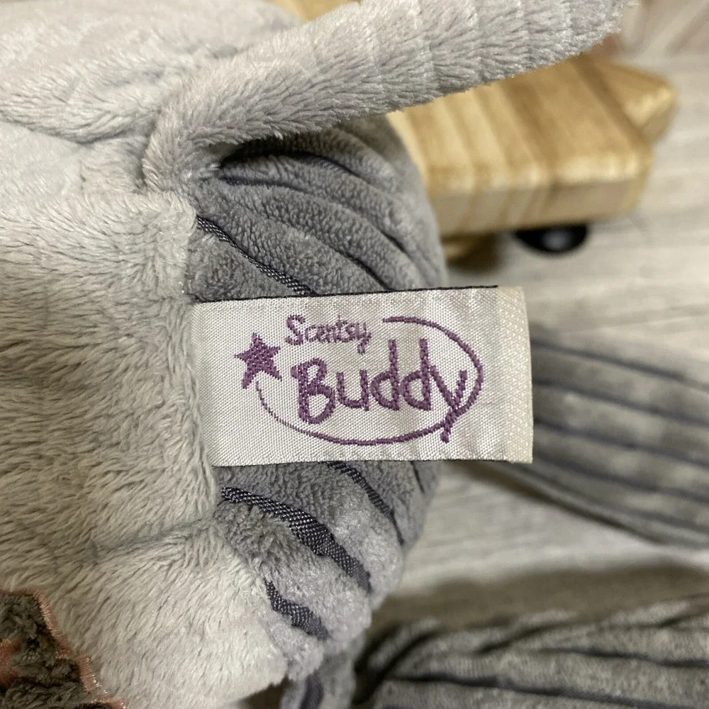 Scentsy Buddy‎ 2010 Ollie Elephant Plush Gray Pink Plush Animal 16